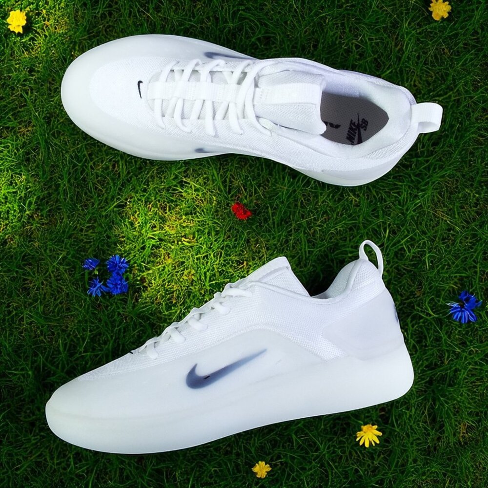Nike SB Zoom Nyjah 4 Shoes / White-Black (BRAND NEW)